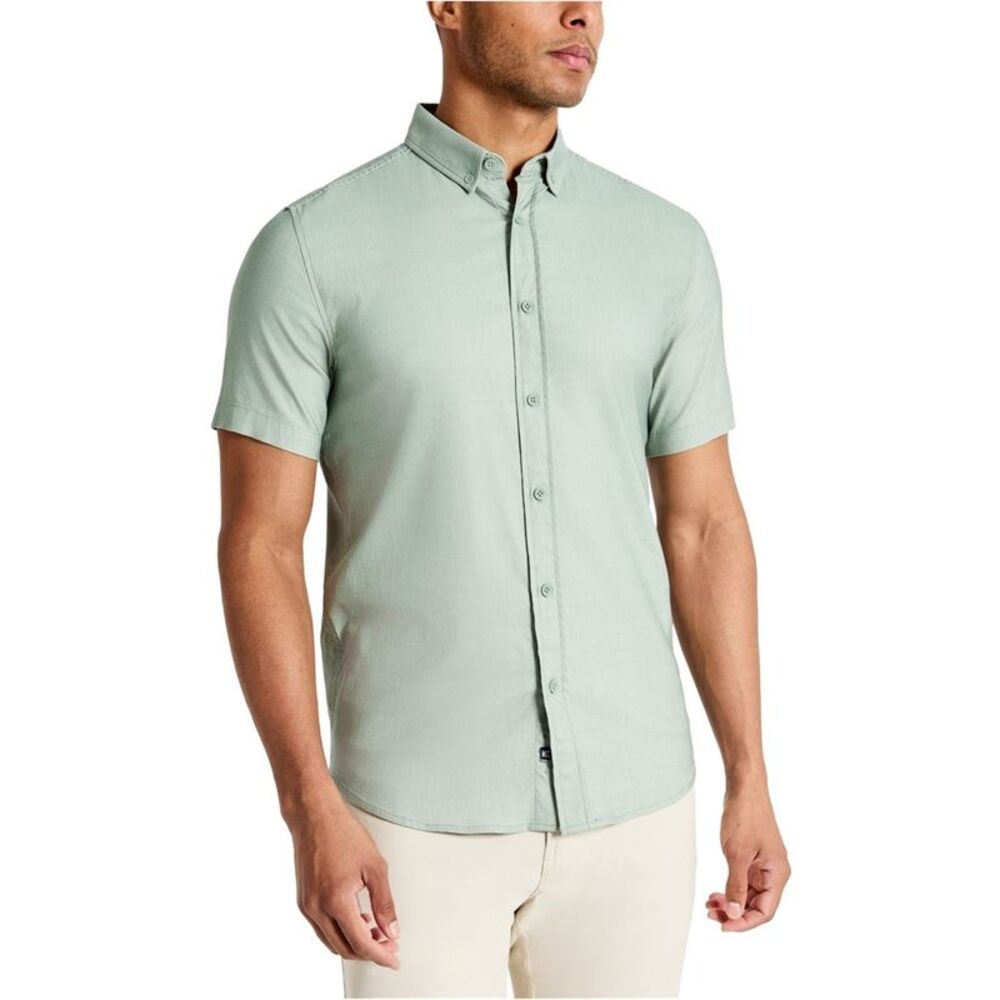 Kenneth Cole Mens Solid Button Up Shirt, NWT